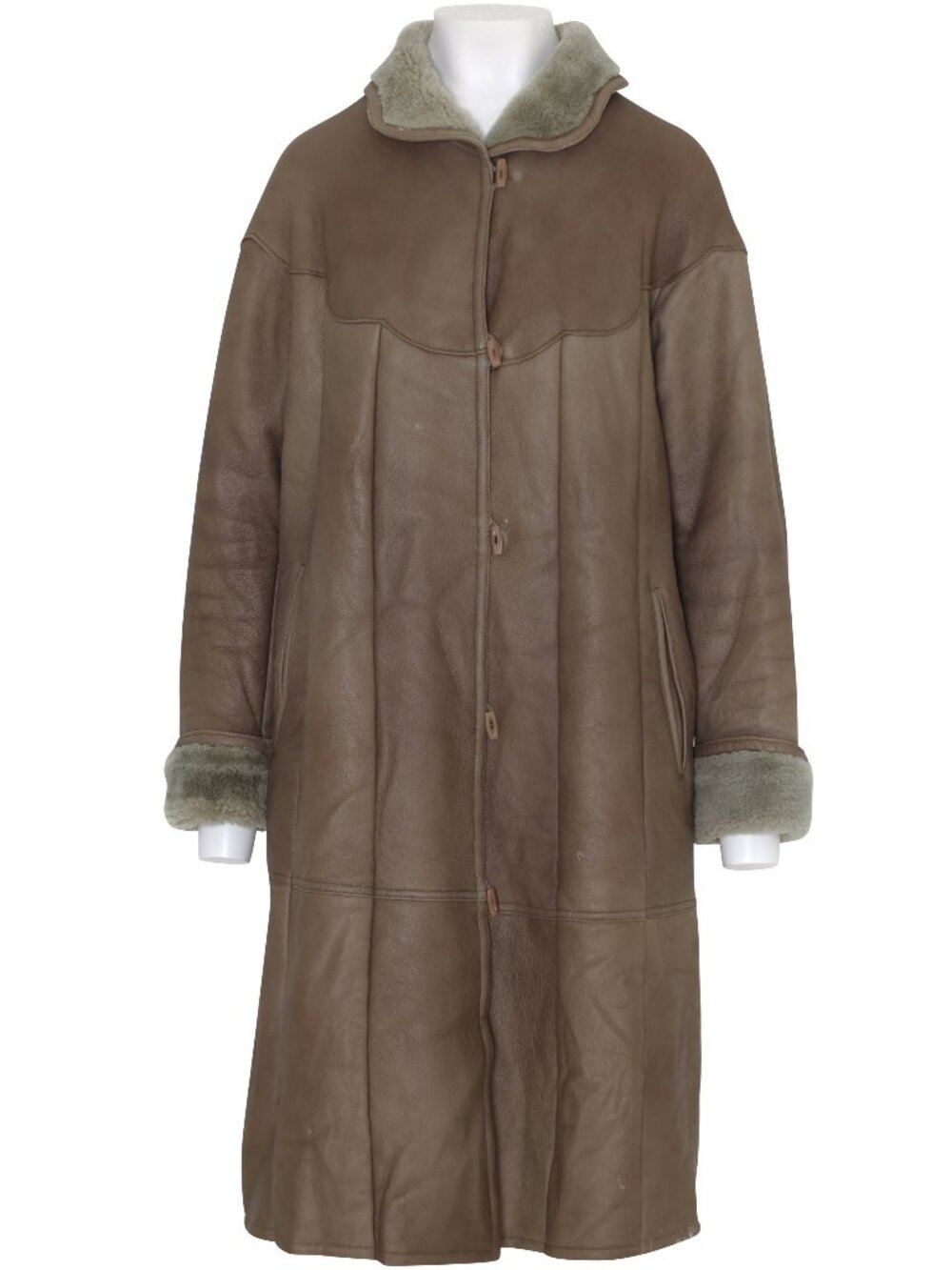 1986–1992, Curvilinear-Yoke Double-Face Sheepskin Duffel Coat